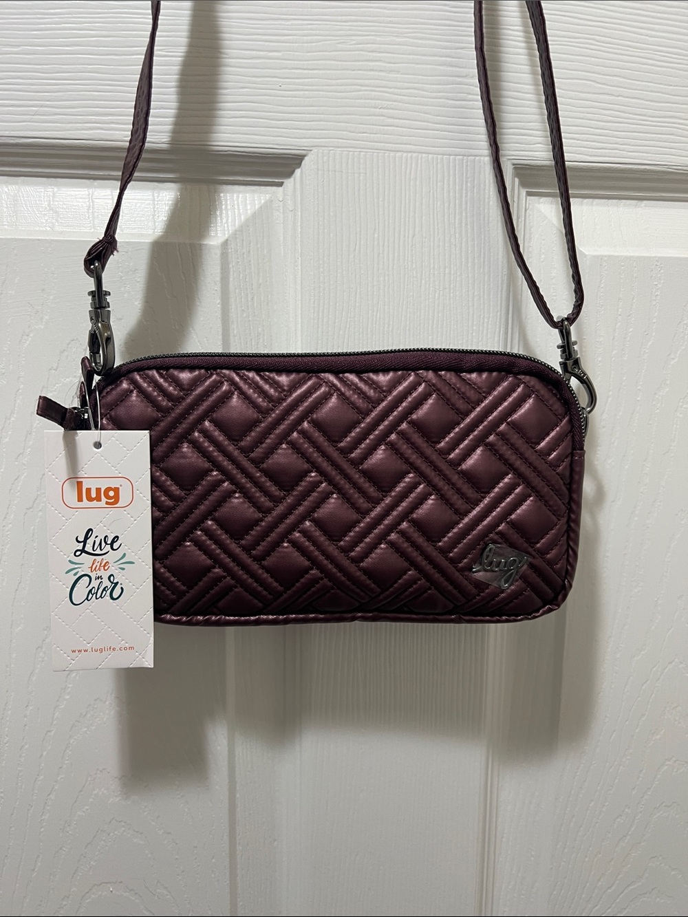 Lug Coupe Metallic Wine NWT